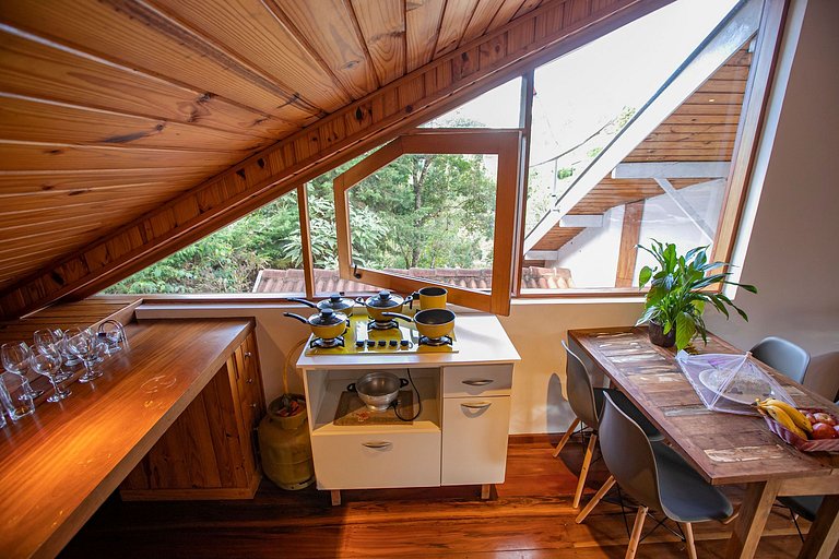 Loft com café da manhã incluso