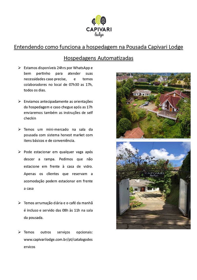 Hut Capivari Lodge com café da manhã incluso