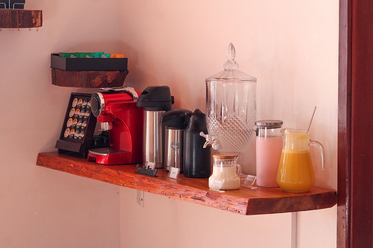 Loft com café da manhã incluso