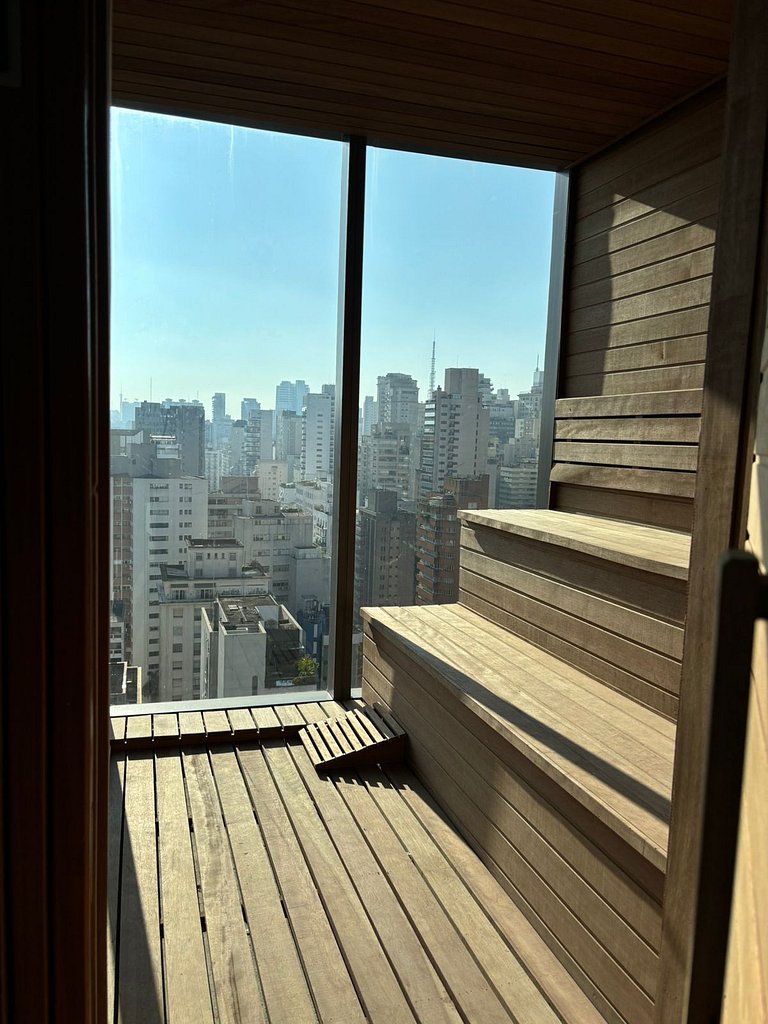 Studio na avenida 9 de julho