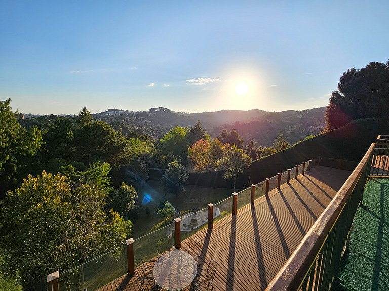 Casa Castelo Alpino com piscina e Sauna