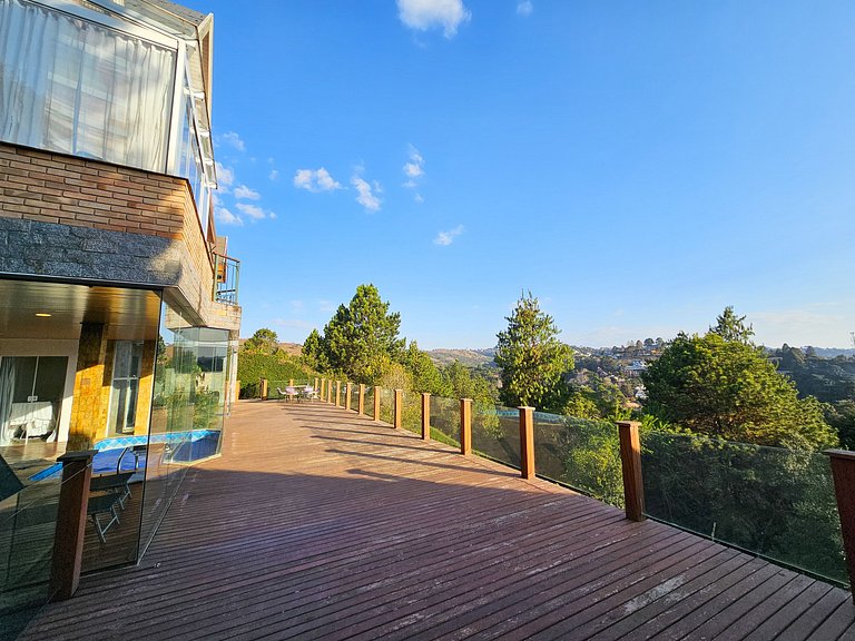 Casa Castelo Alpino com piscina e Sauna