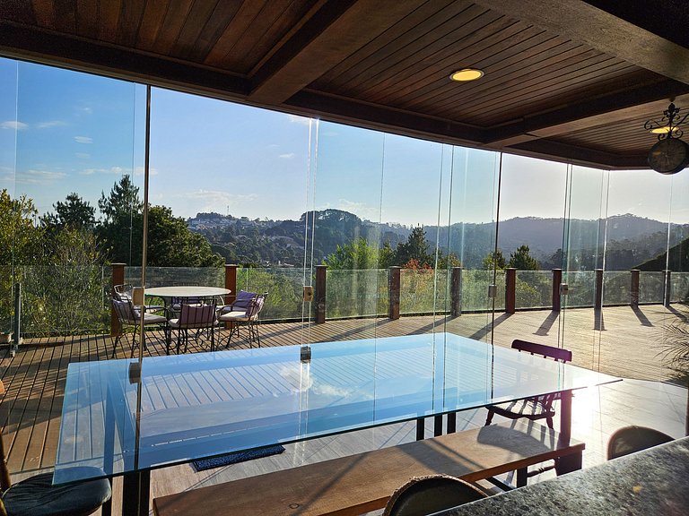 Casa Castelo Alpino com piscina e Sauna