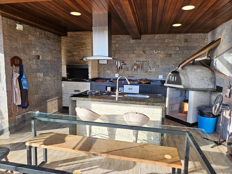 Casa Castelo Alpino com piscina e Sauna