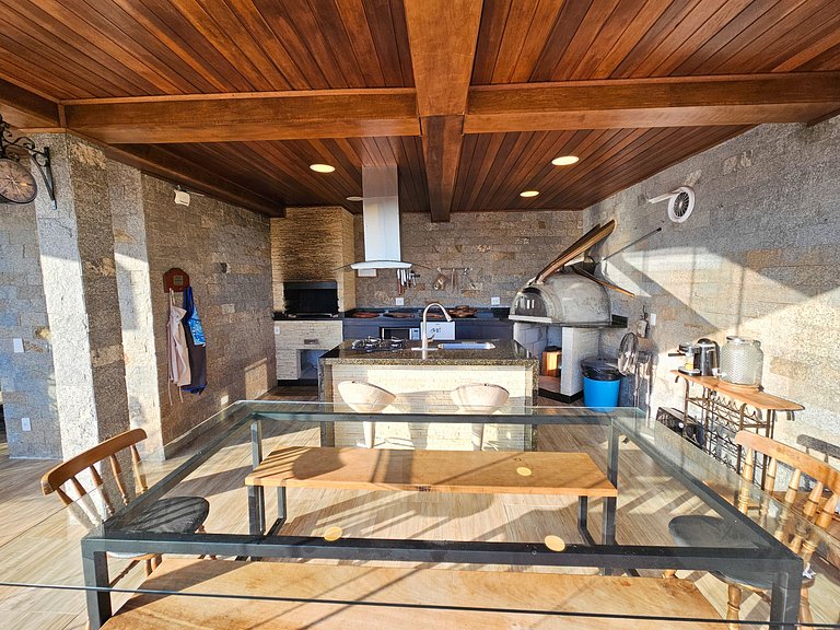 Casa Castelo Alpino com piscina e Sauna