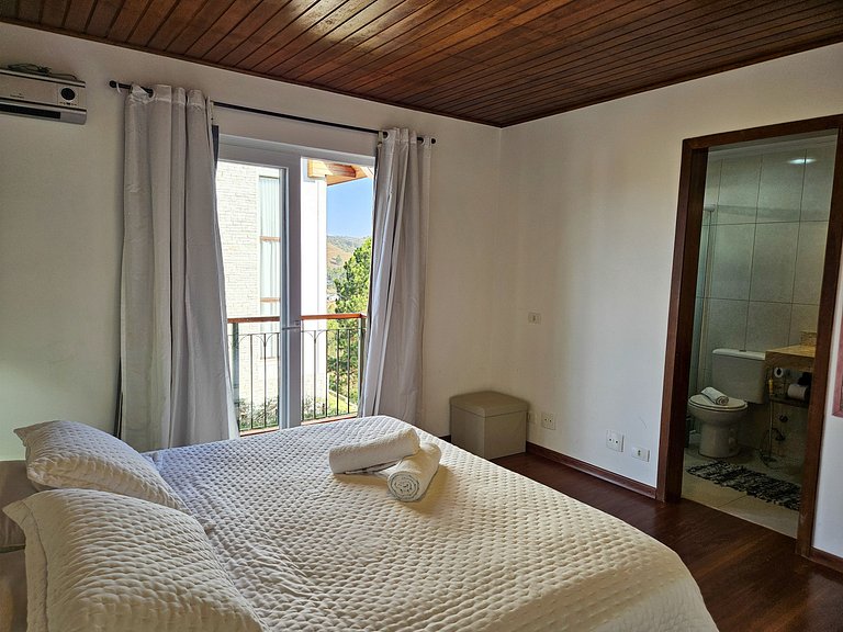 Casa Castelo Alpino com piscina e Sauna