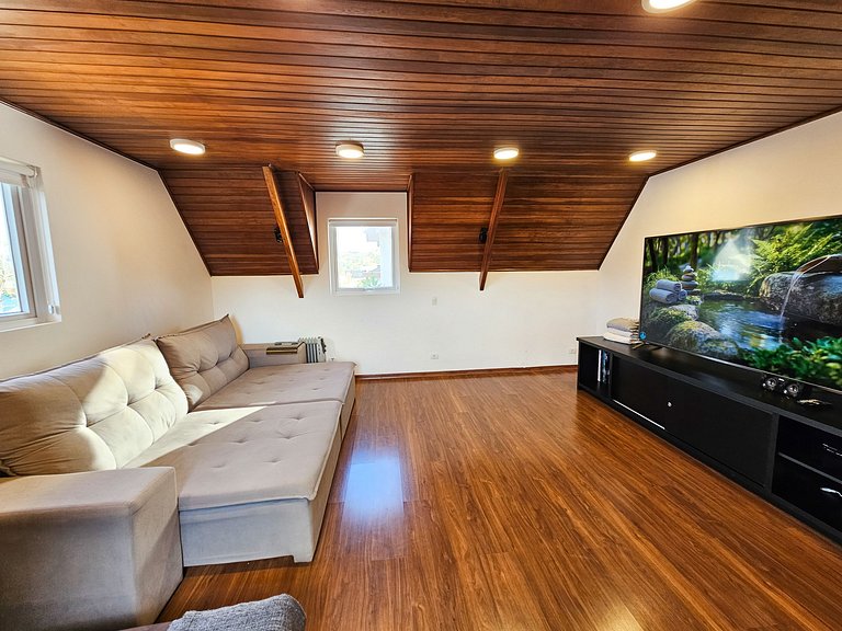 Casa Castelo Alpino com piscina e Sauna