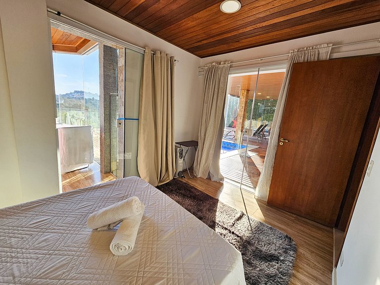 Casa Castelo Alpino com piscina e Sauna