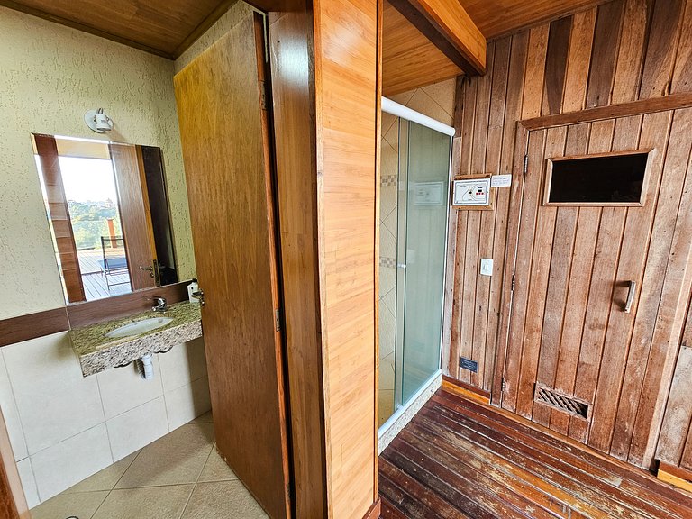 Casa Castelo Alpino com piscina e Sauna